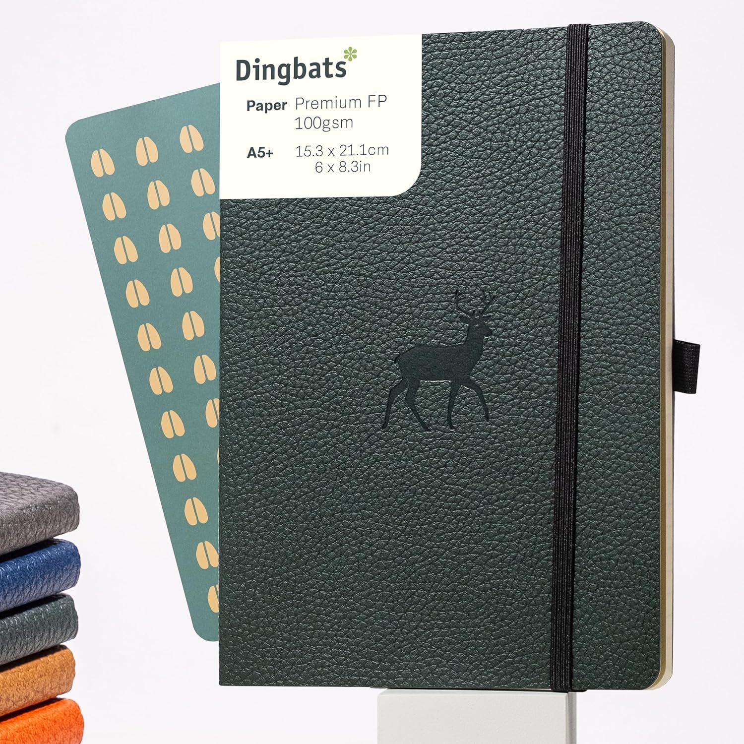 Notebook Green Dear soft Cover A5