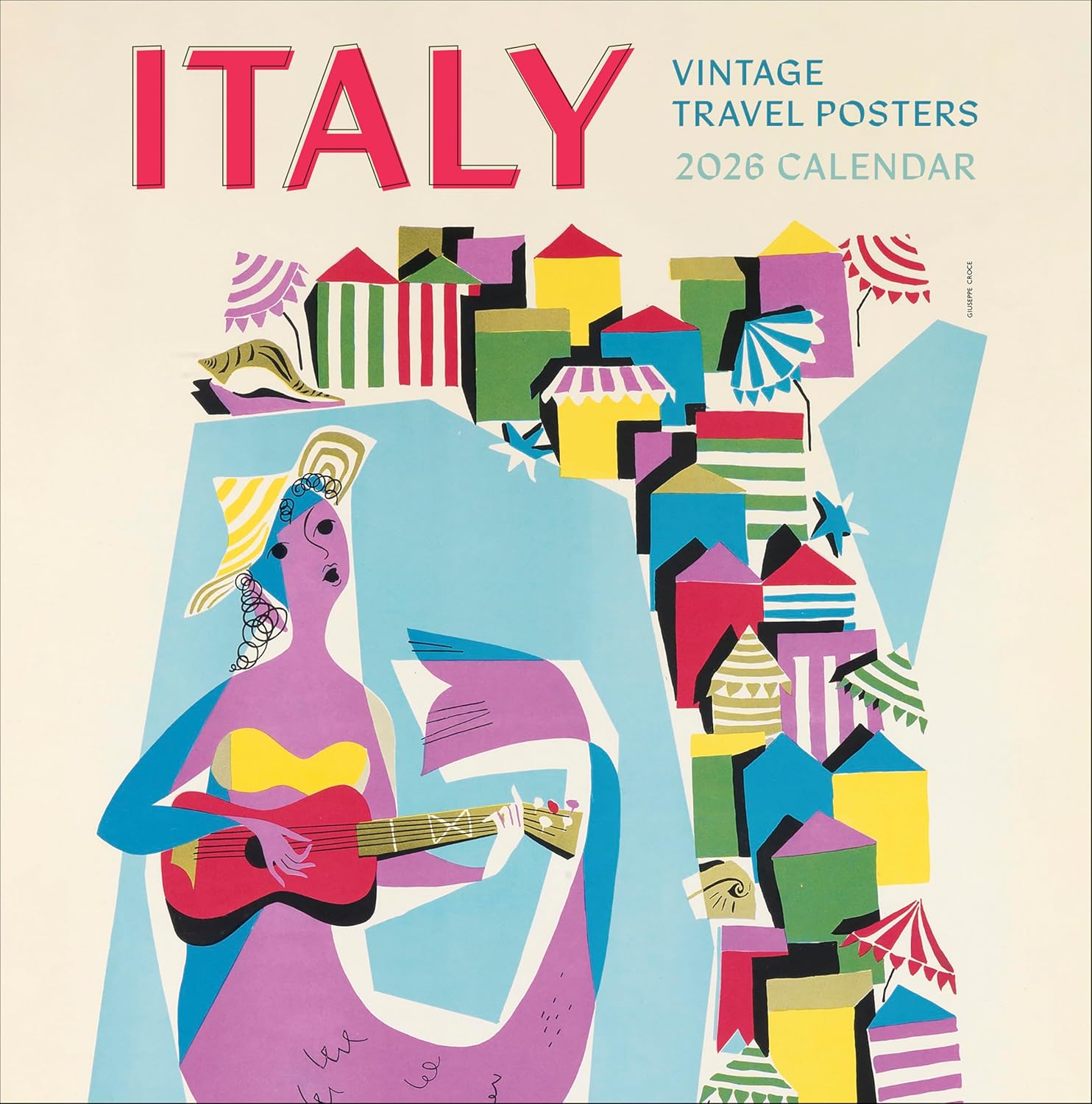 Italy Vintage Travel Posters 2026 Wall Calender