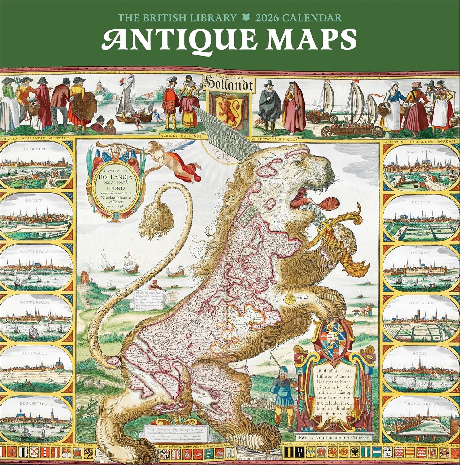Antique Maps 2026 Wall Calender