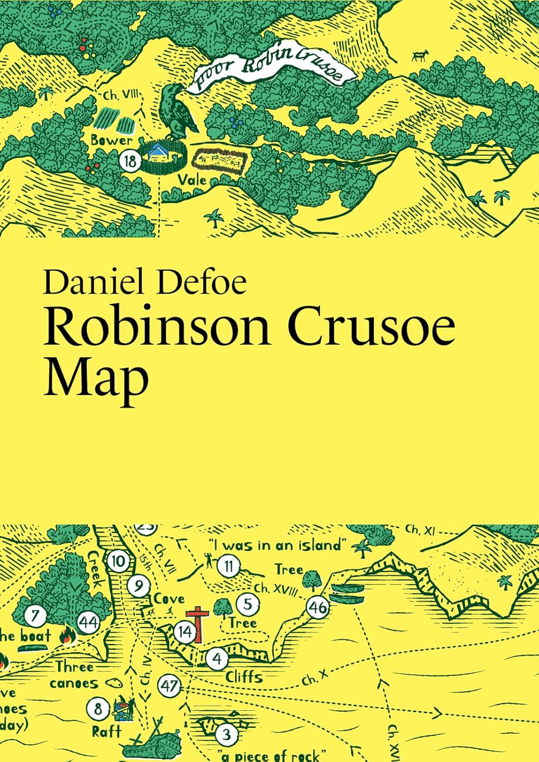 Robinson Crusoe Map - Literary Map