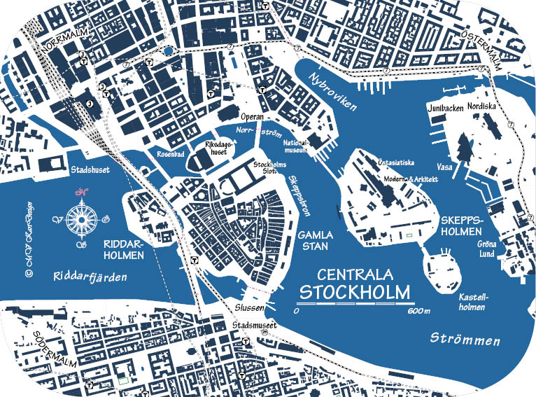 Frukostbricka Stockholm Blå