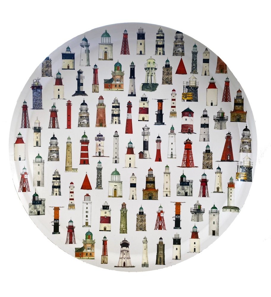 Fyrbricka rund 38 cm