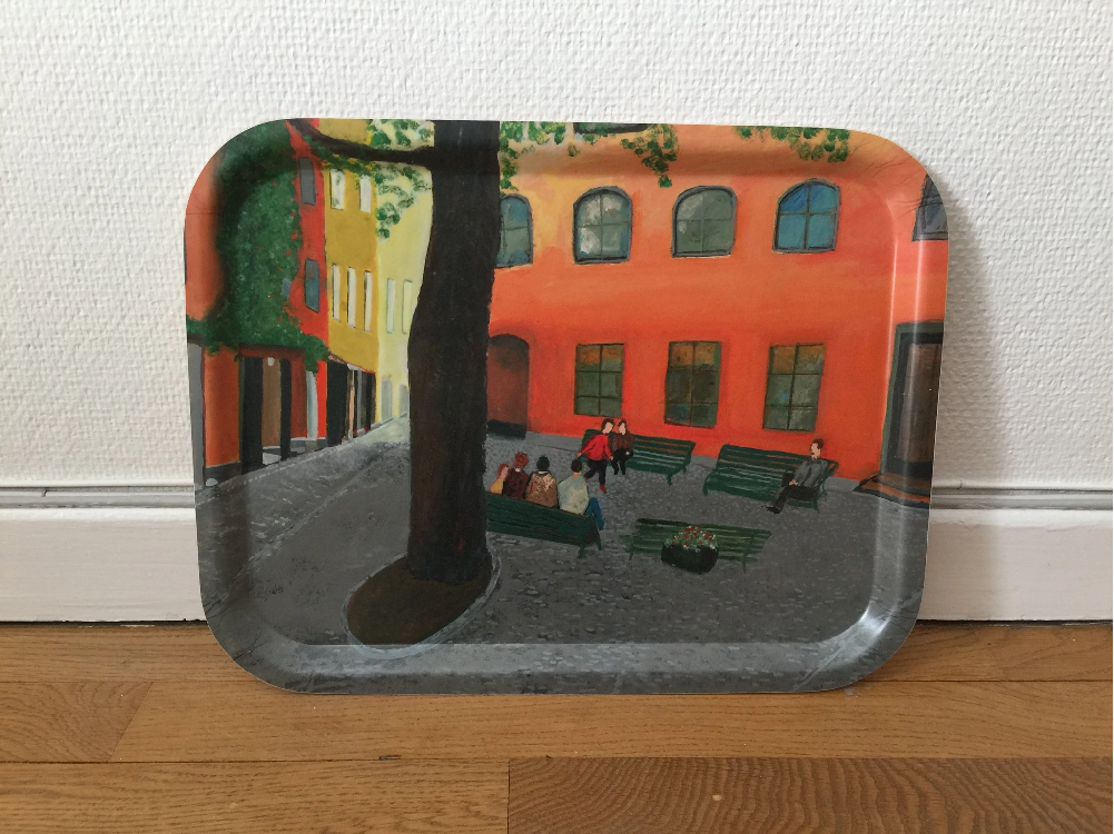 Bricka Brända Tomten 36x28cm