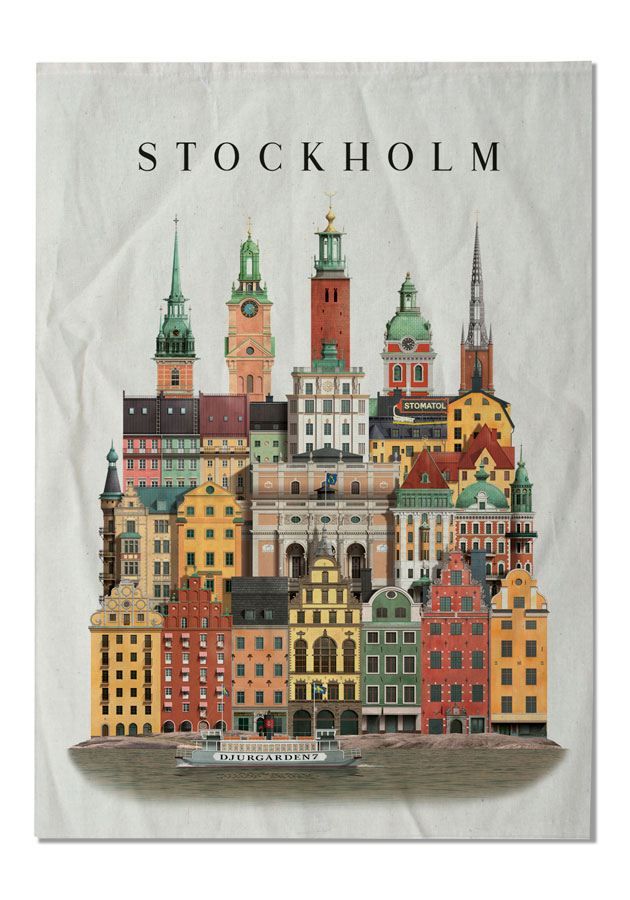 Stockholm Tea towel