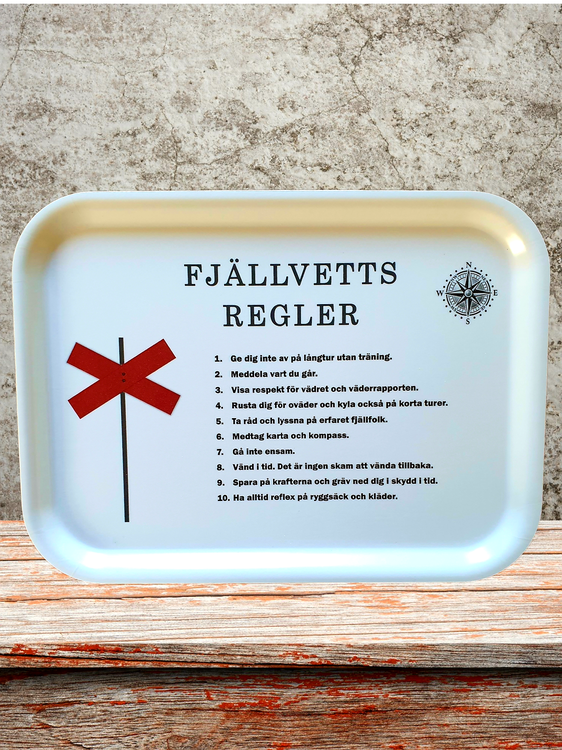 Bricka Fjällvettsregler