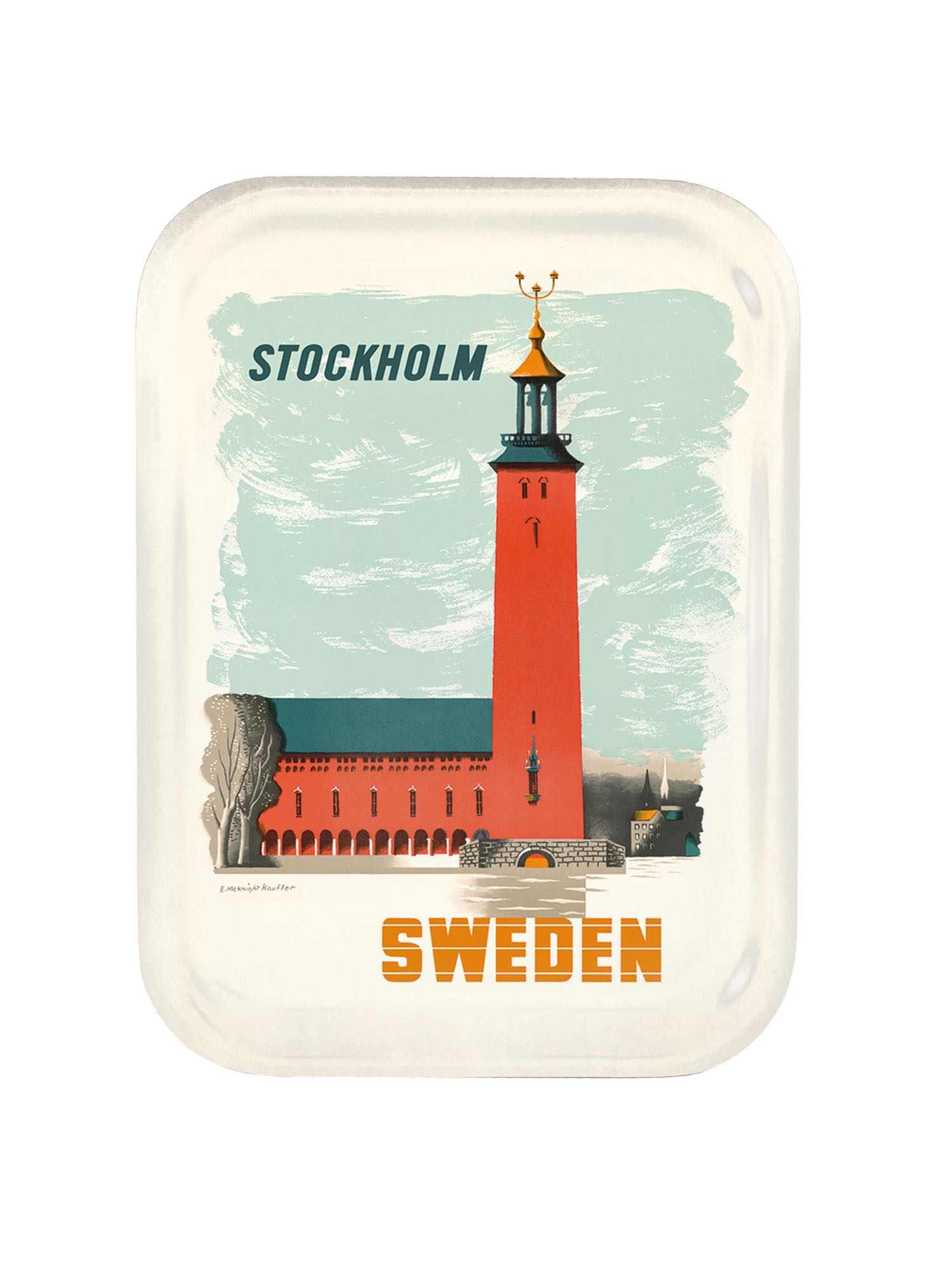 Bricka Stadshuset i Stockholm - Kauffer