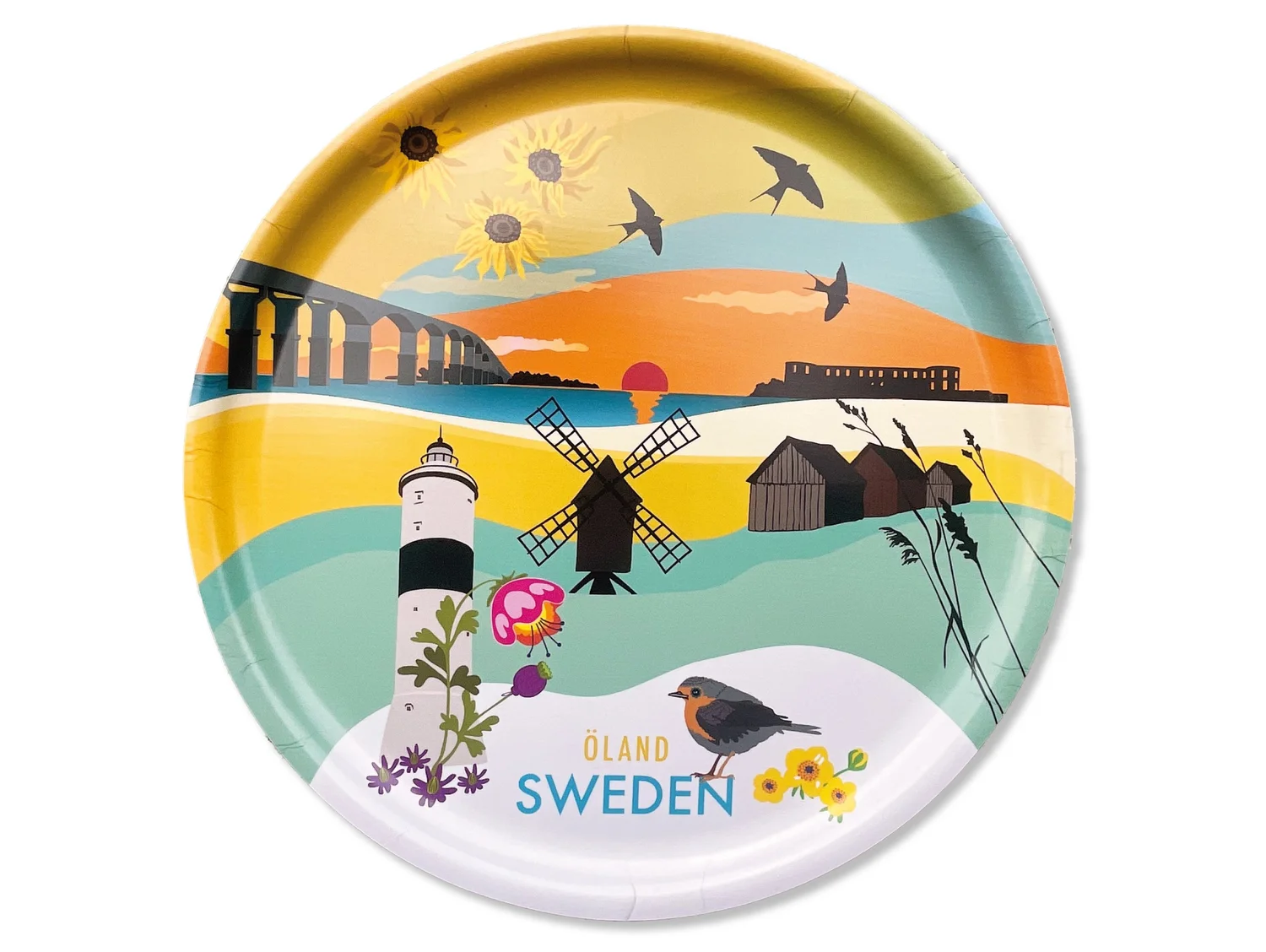 Öland Bricka Rund 35cm