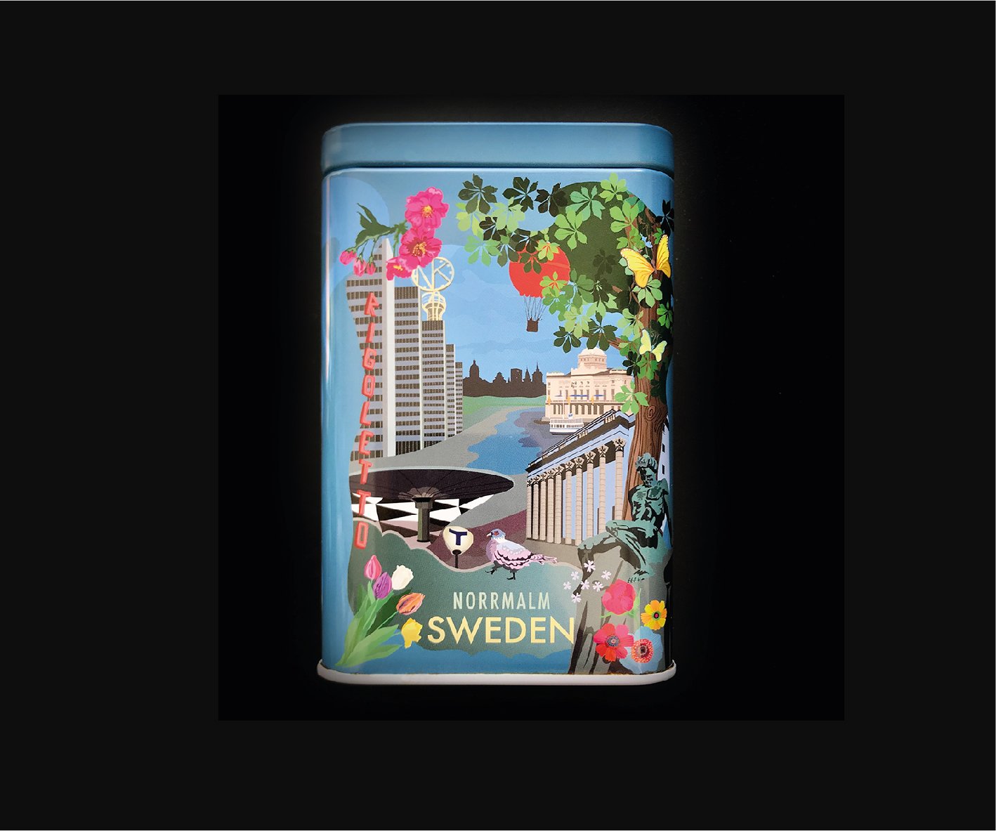 Norrmalm Cityburk Plåtburk