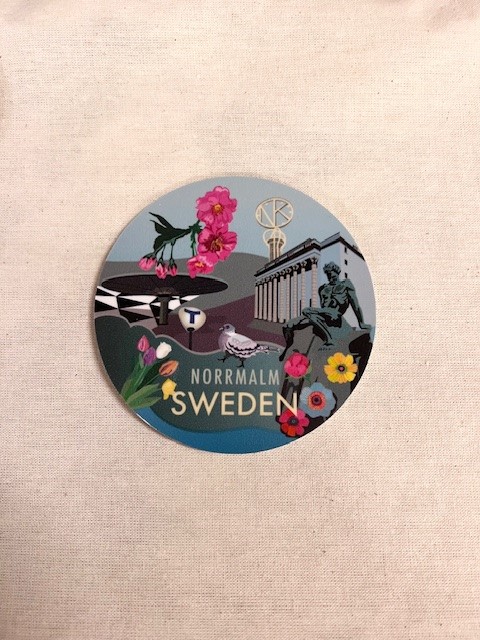 Norrmalm Glasunderlägg 9cm diam