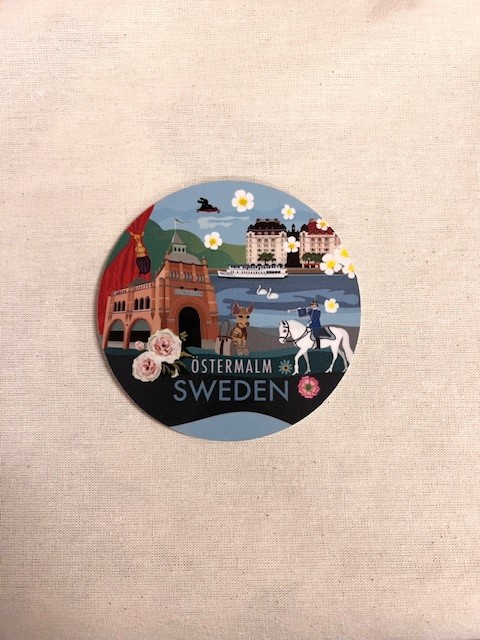 Östermalm Glasunderlägg 9cm diam