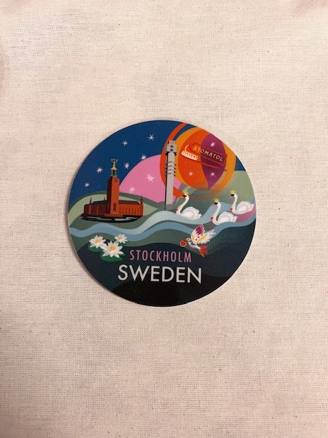 Stockholm Glasunderlägg 9cm diam