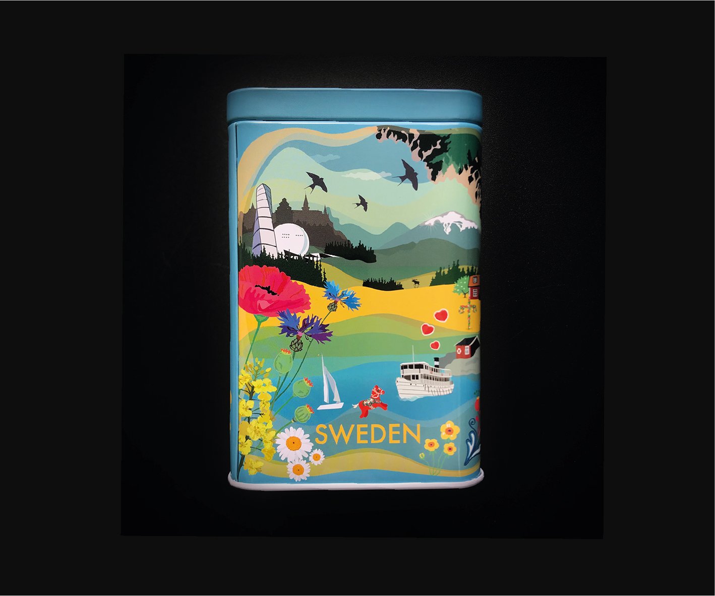 Sweden Cityburk Plåtburk