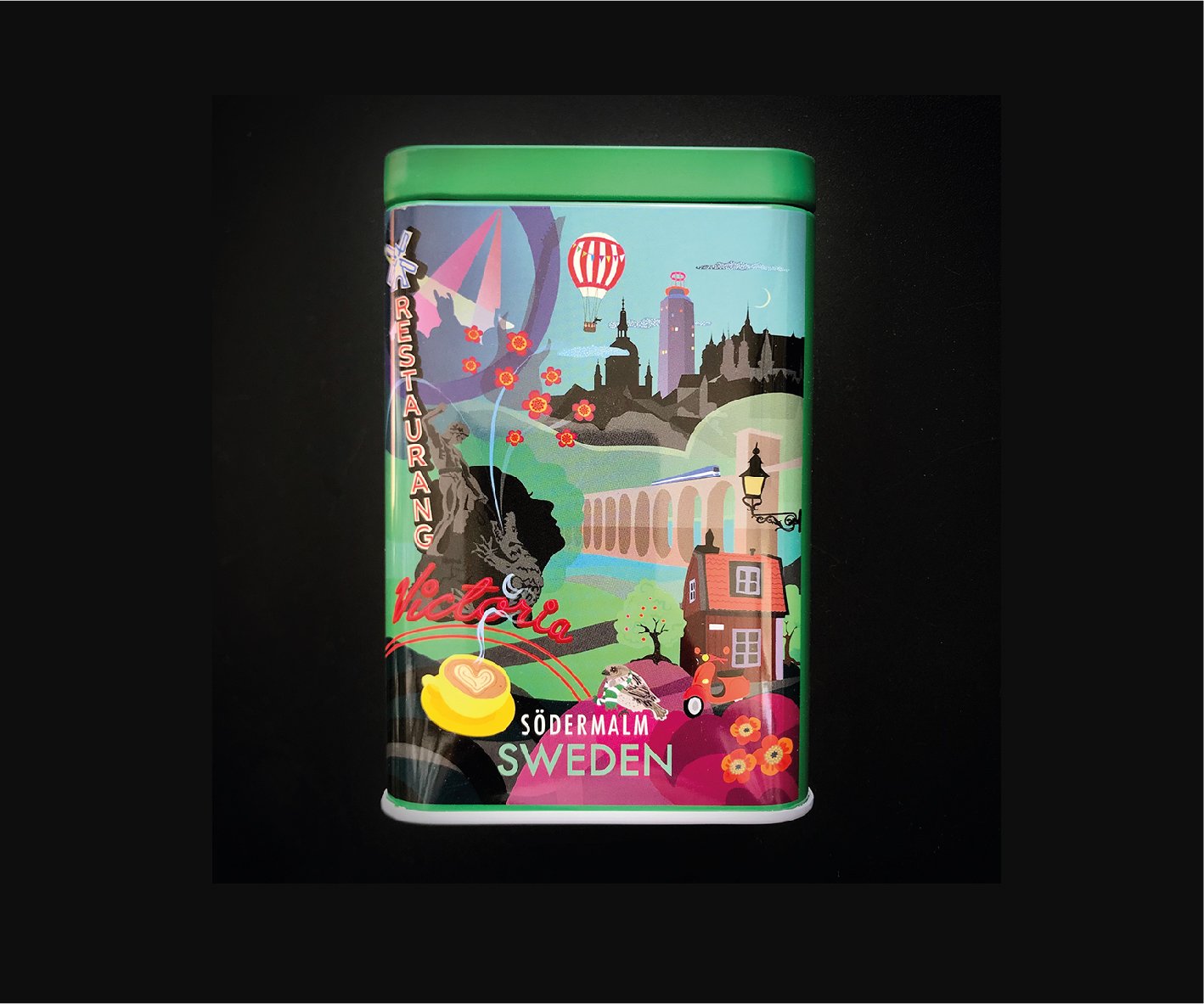 Södermalm Cityburk Plåtburk