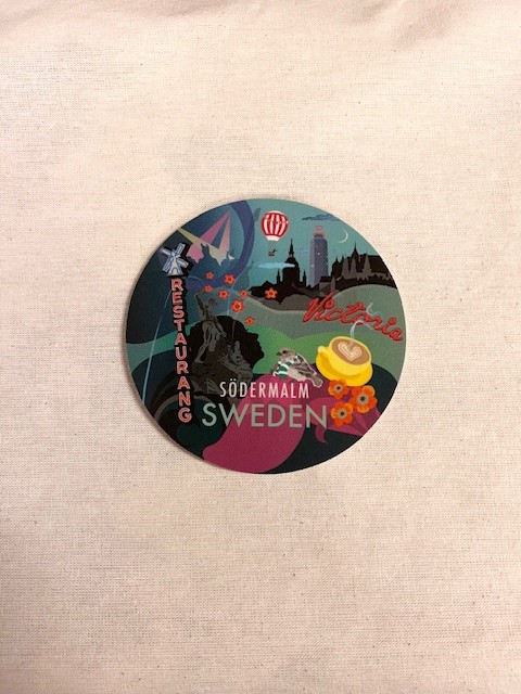 Södermalm Glasunderlägg 9cm diam