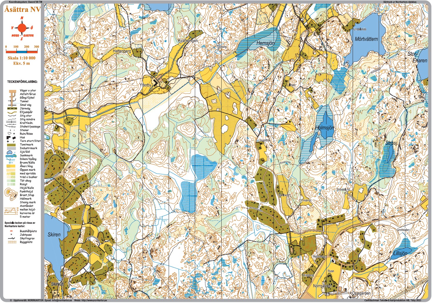 82 Åsättra NV Norrkartor