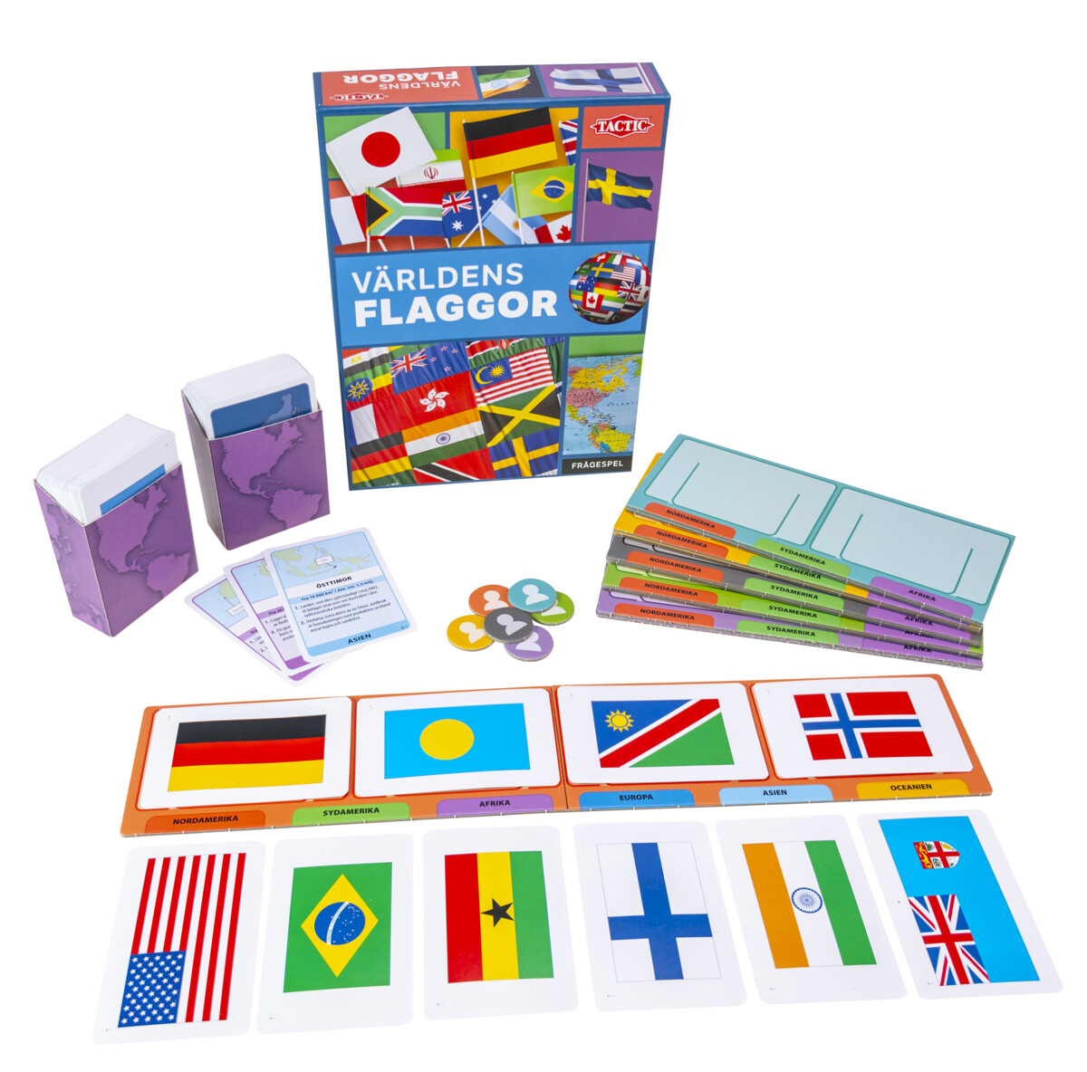 Alternativ bild 1 för TACTIC Spel Världens flaggor