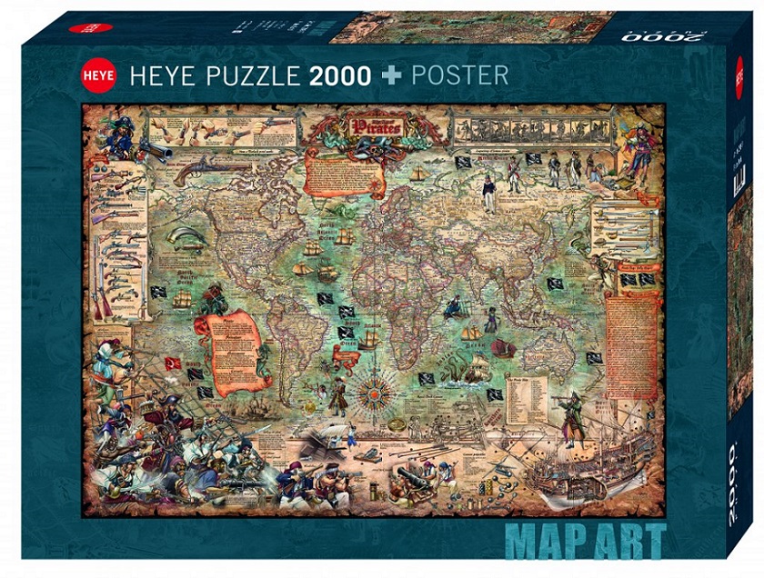 Pussel 2000 bitar Pirate World