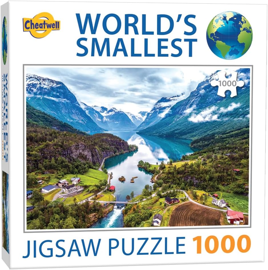 Fjords Norge Pussel 1000 bitar Worlds Smallest