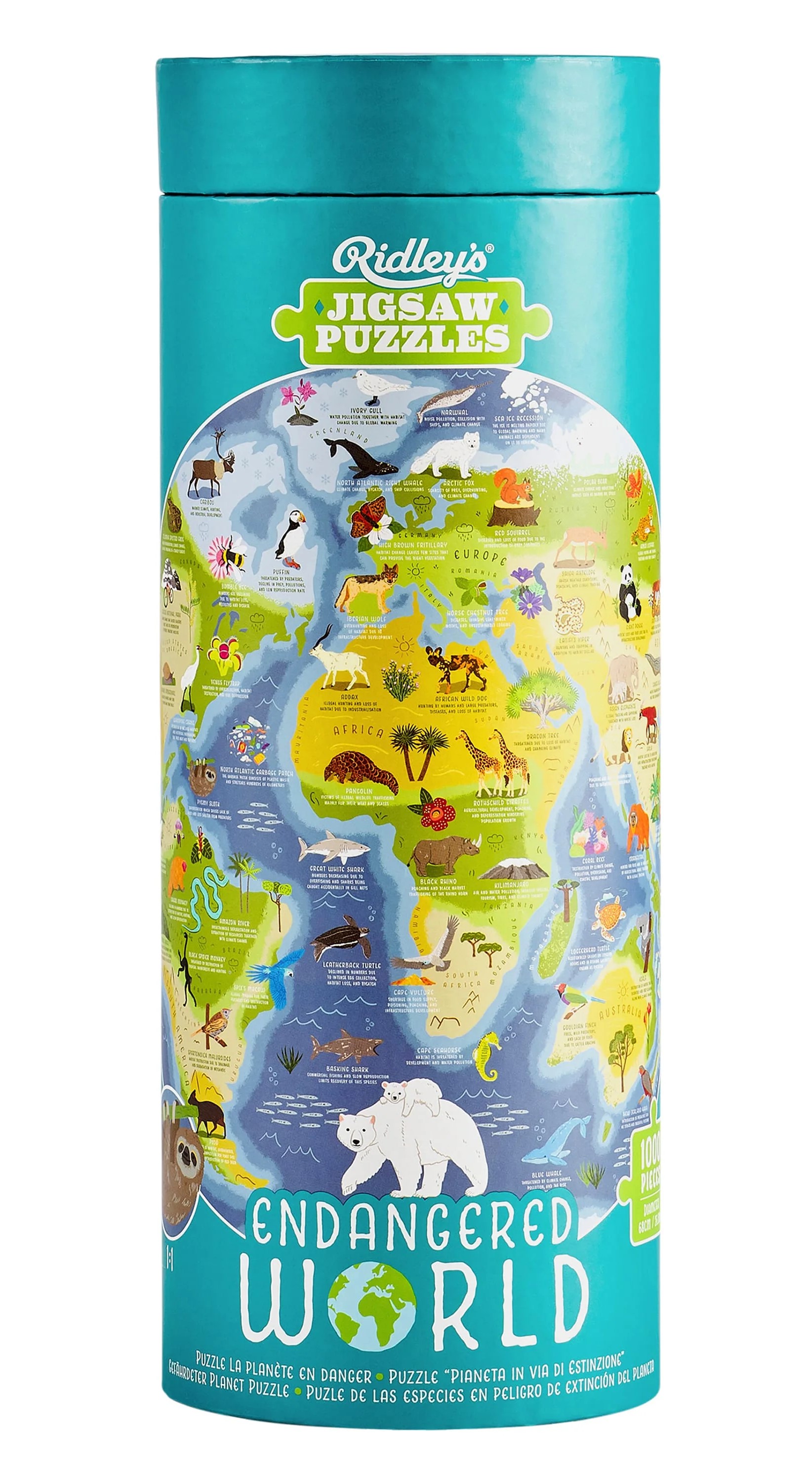 Pussel Endangered World 1000 bitar