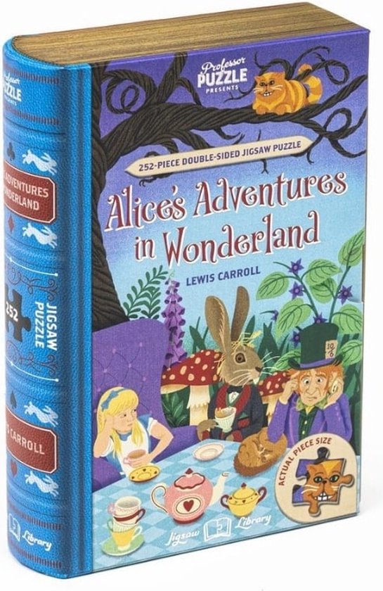 Alice in Wonderland Bokpussel 252 bitar