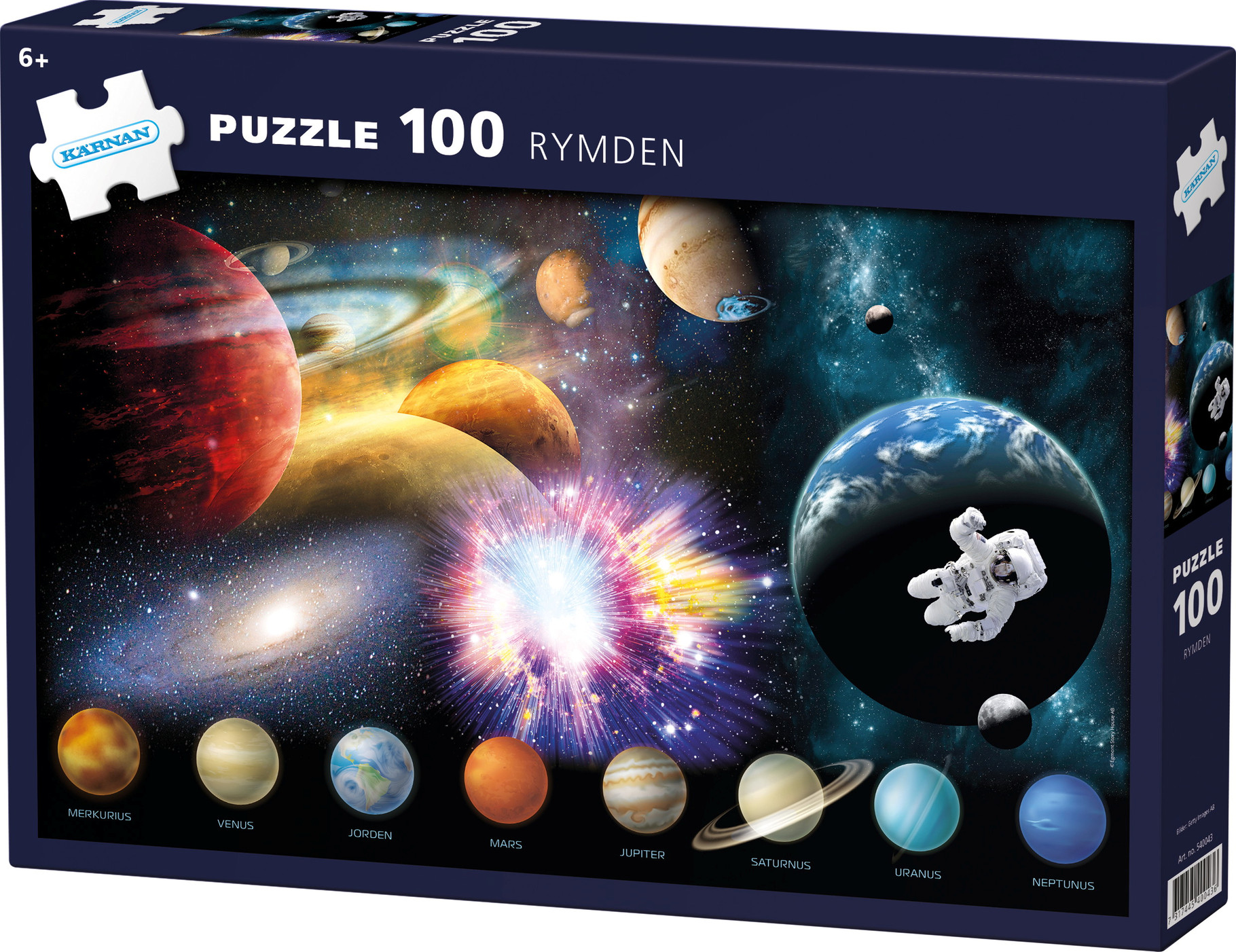 Pussel Rymden 100 bitar