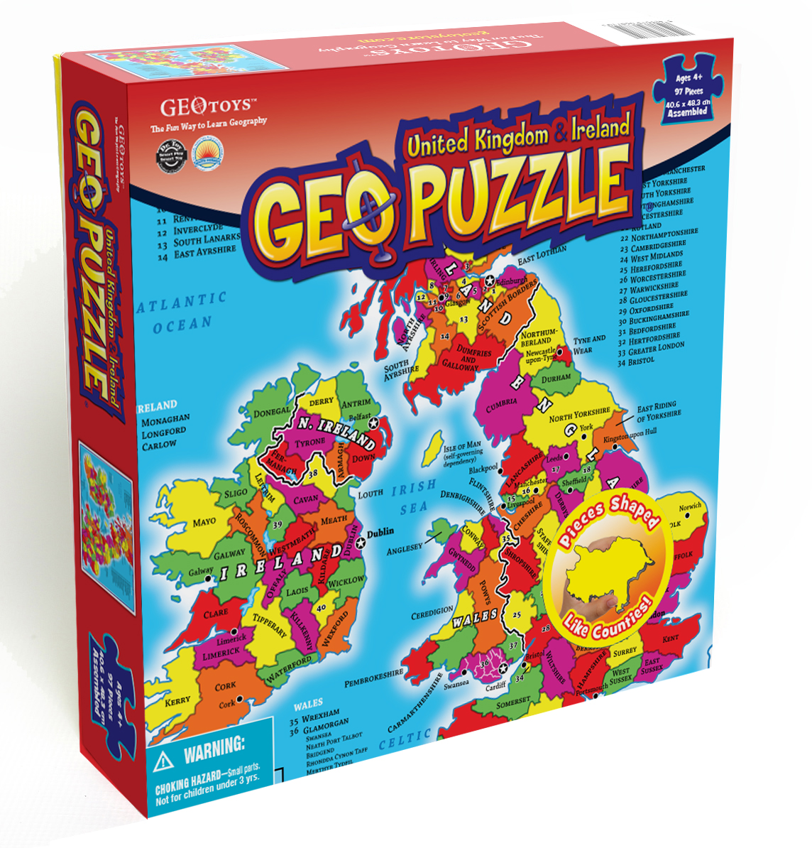 Geo Puzzle Storbritannien Irland