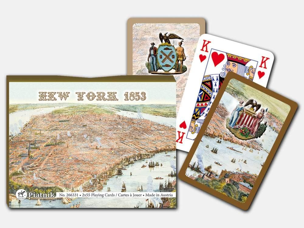 Spelkort stadskartor New York 2 kortlekar