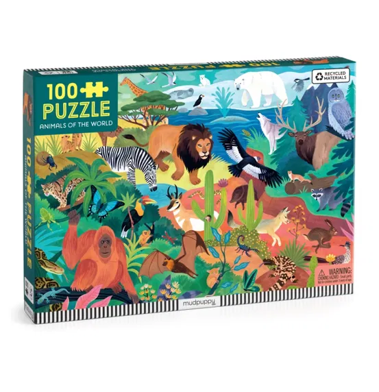 Animals of the World Pussel 100 bitar