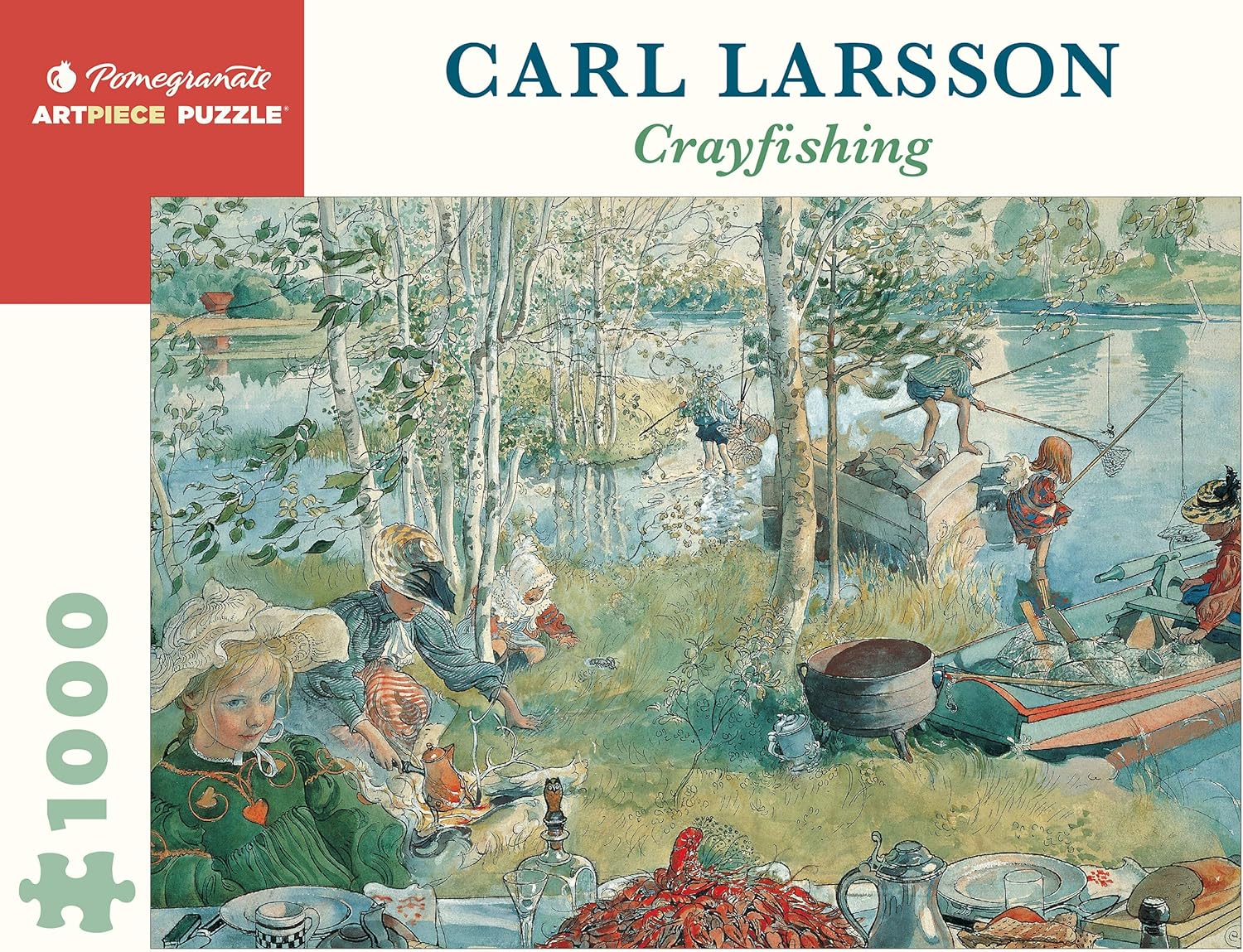 Pussel Carl Larsson: Crayfishing 1000 bitar
