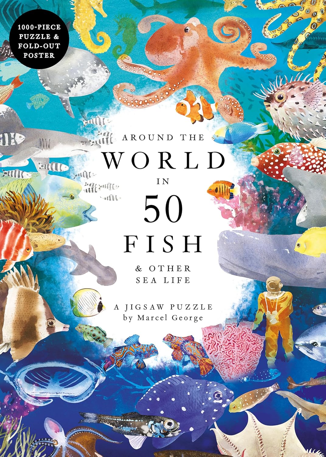 Around the World in 50 Fish Pussel 1000 bitar