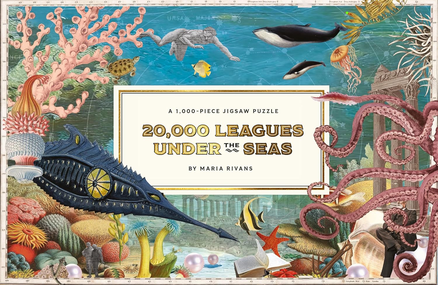 20,000 Leagues Under the Sea Puzzle 1000 bitar