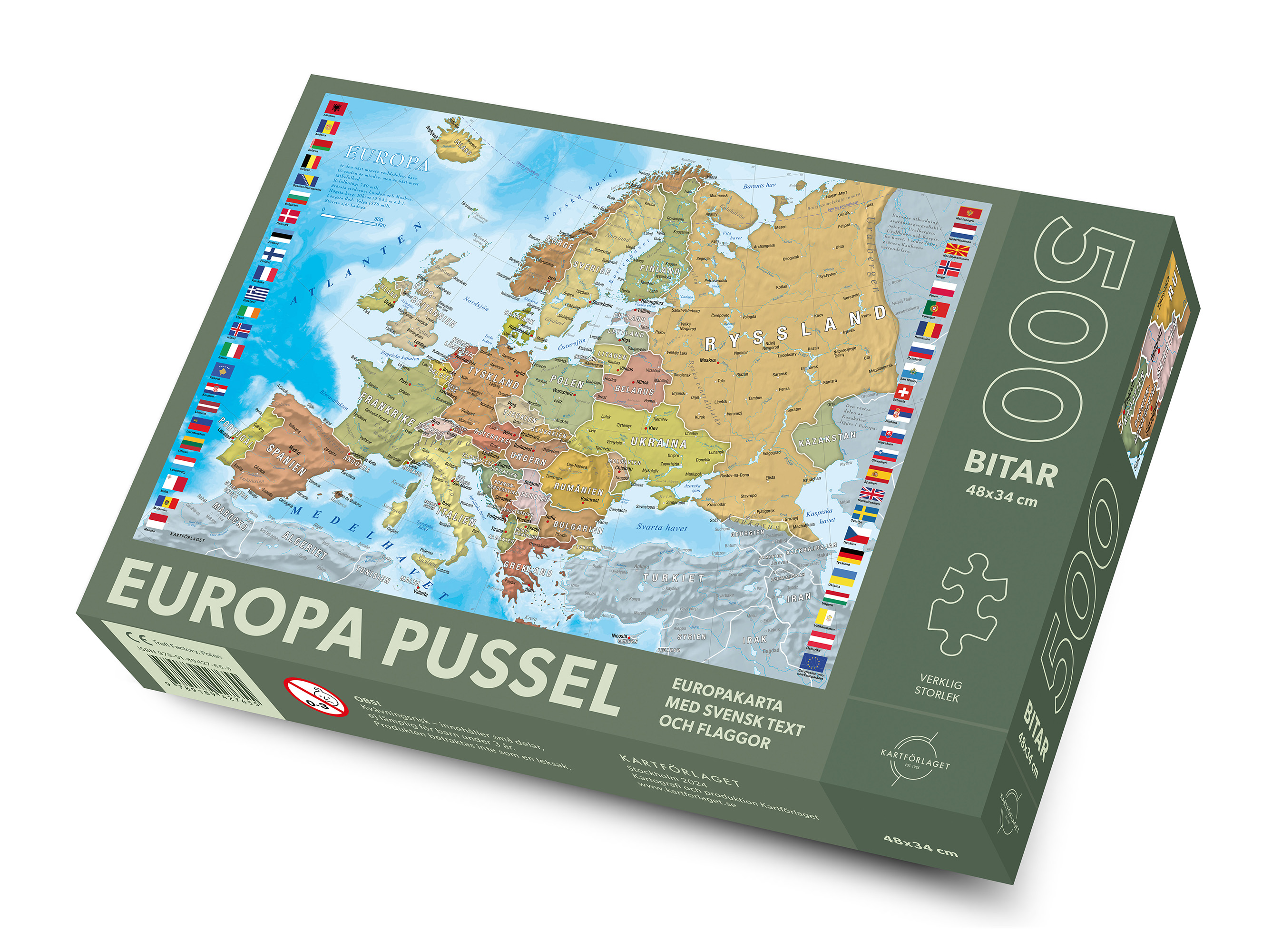 Europa Pussel 500 bitar