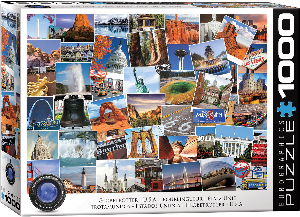 USA Globetrotter Pussel 1000 bitar