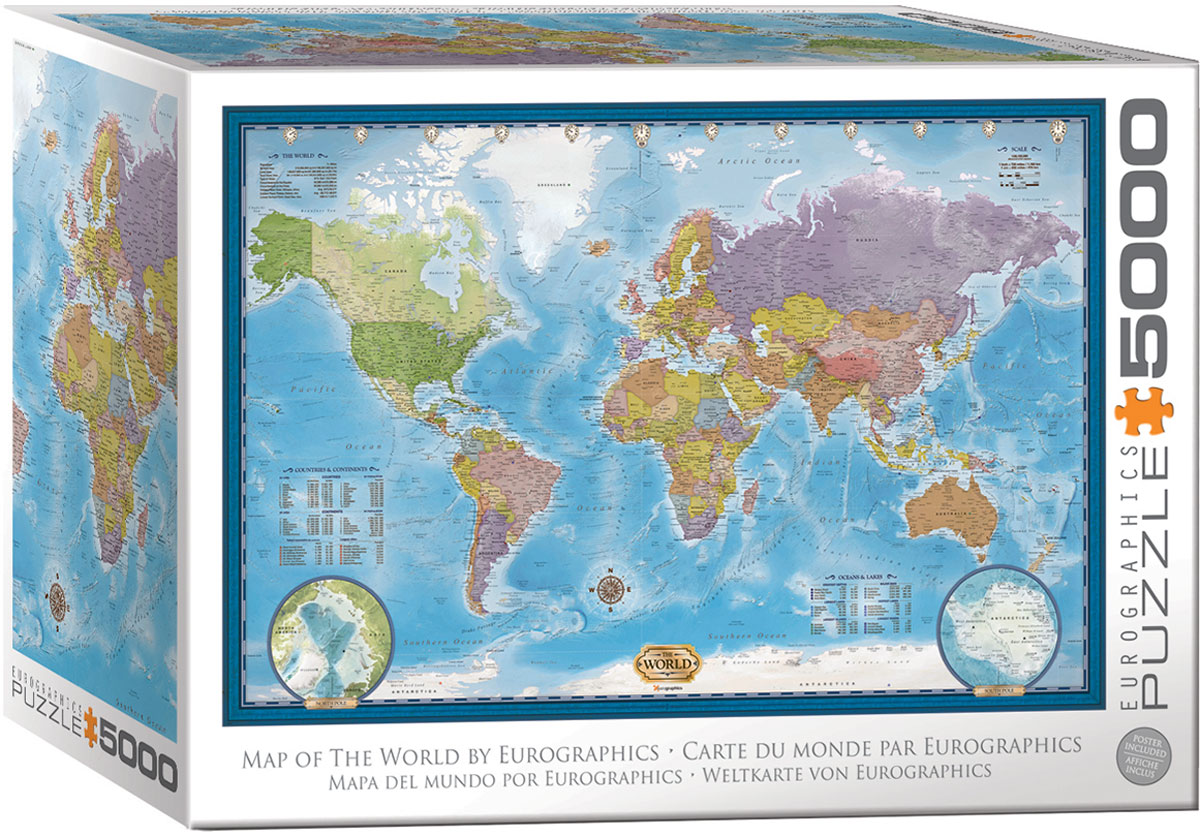 Map of the World Pussel 5000 bitar