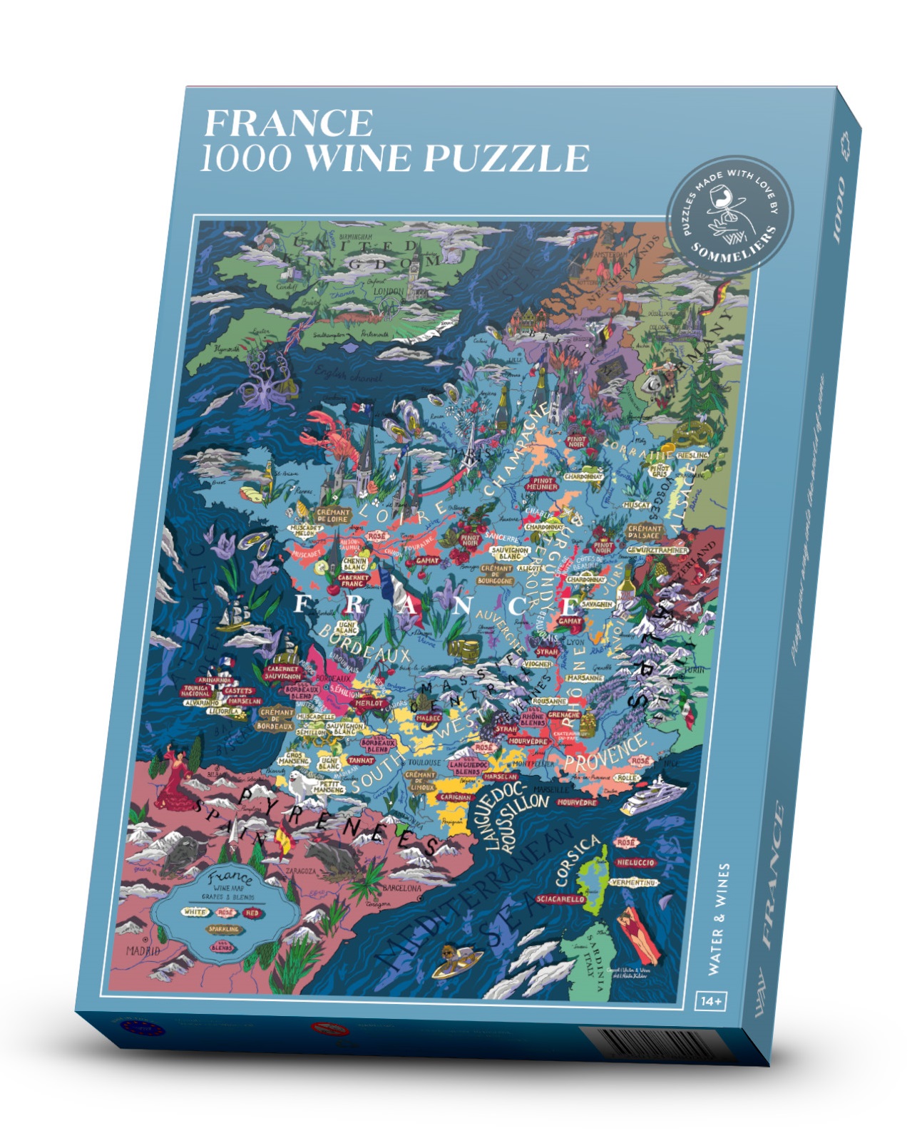 Wine Puzzle France 1000 bitar