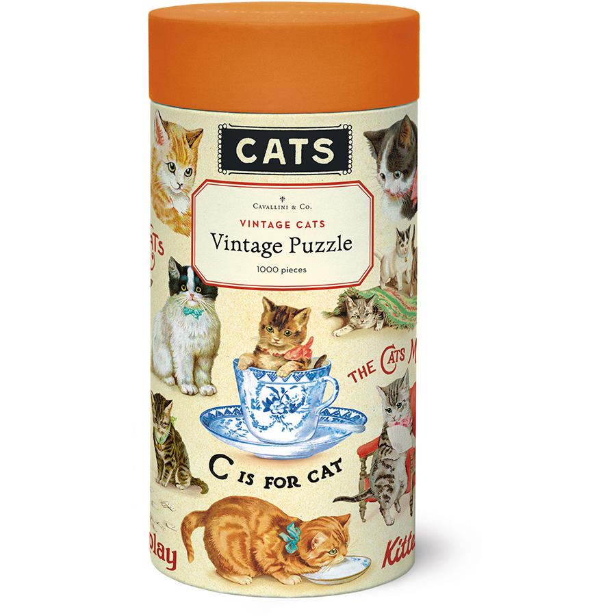 Cats Vintage Pussel 1000 bitar