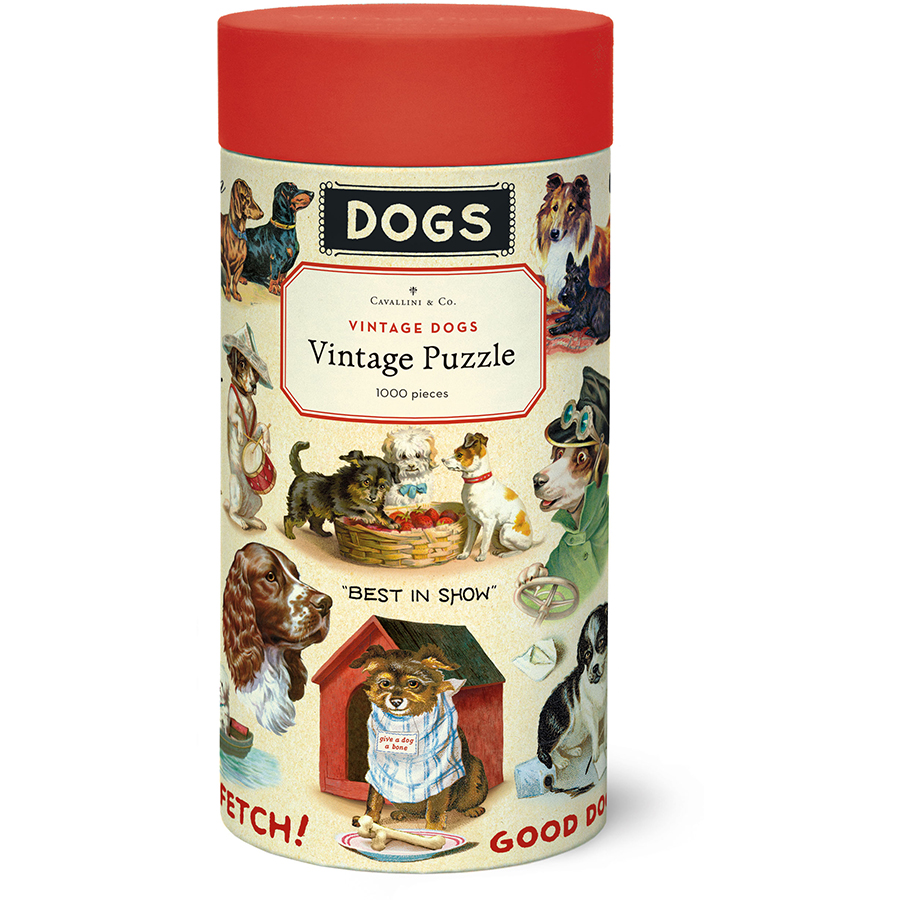 Dogs Vintage Pussel 1000 bitar