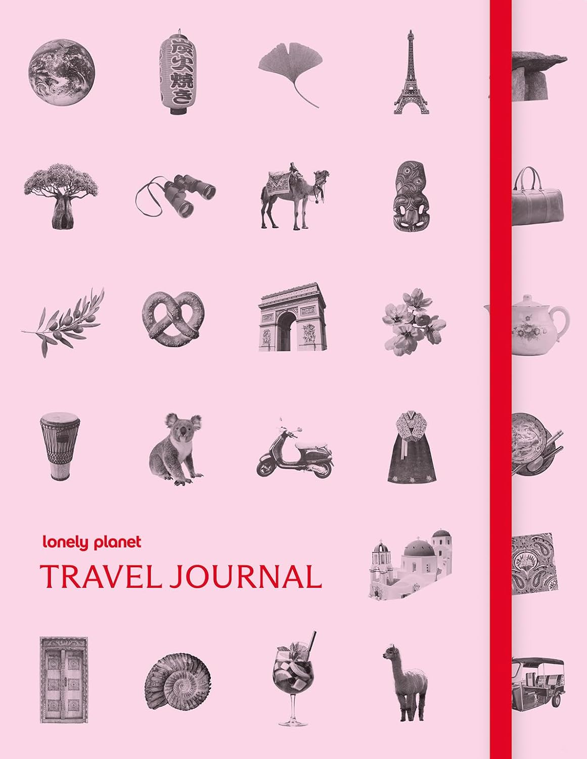 Travel Journal Pink Lonely Planet