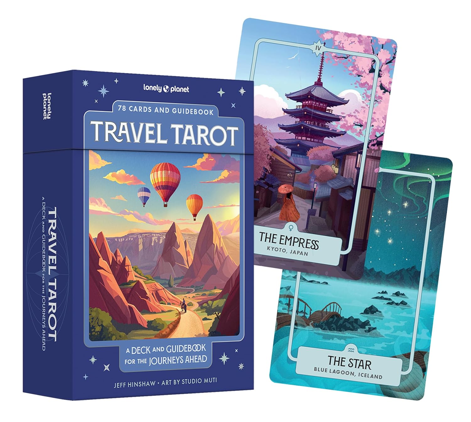 Travel Tarot 78 cards and guidebook Lonely Planet