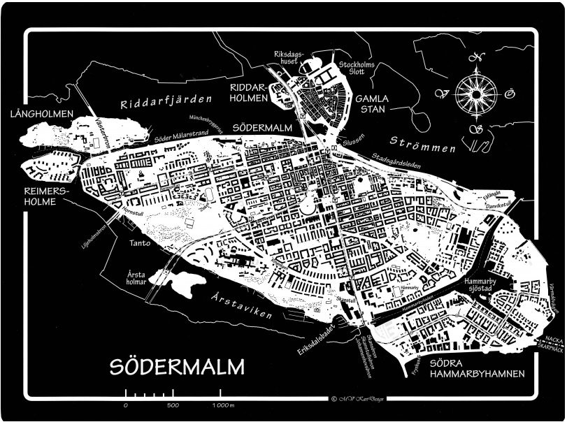 Tallriksunderlägg Södermalm