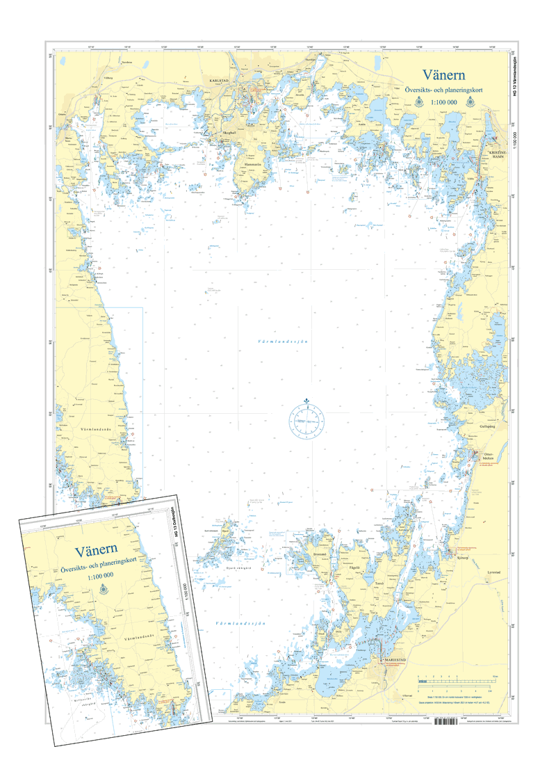 Vänern Översiktskort Hydrographica