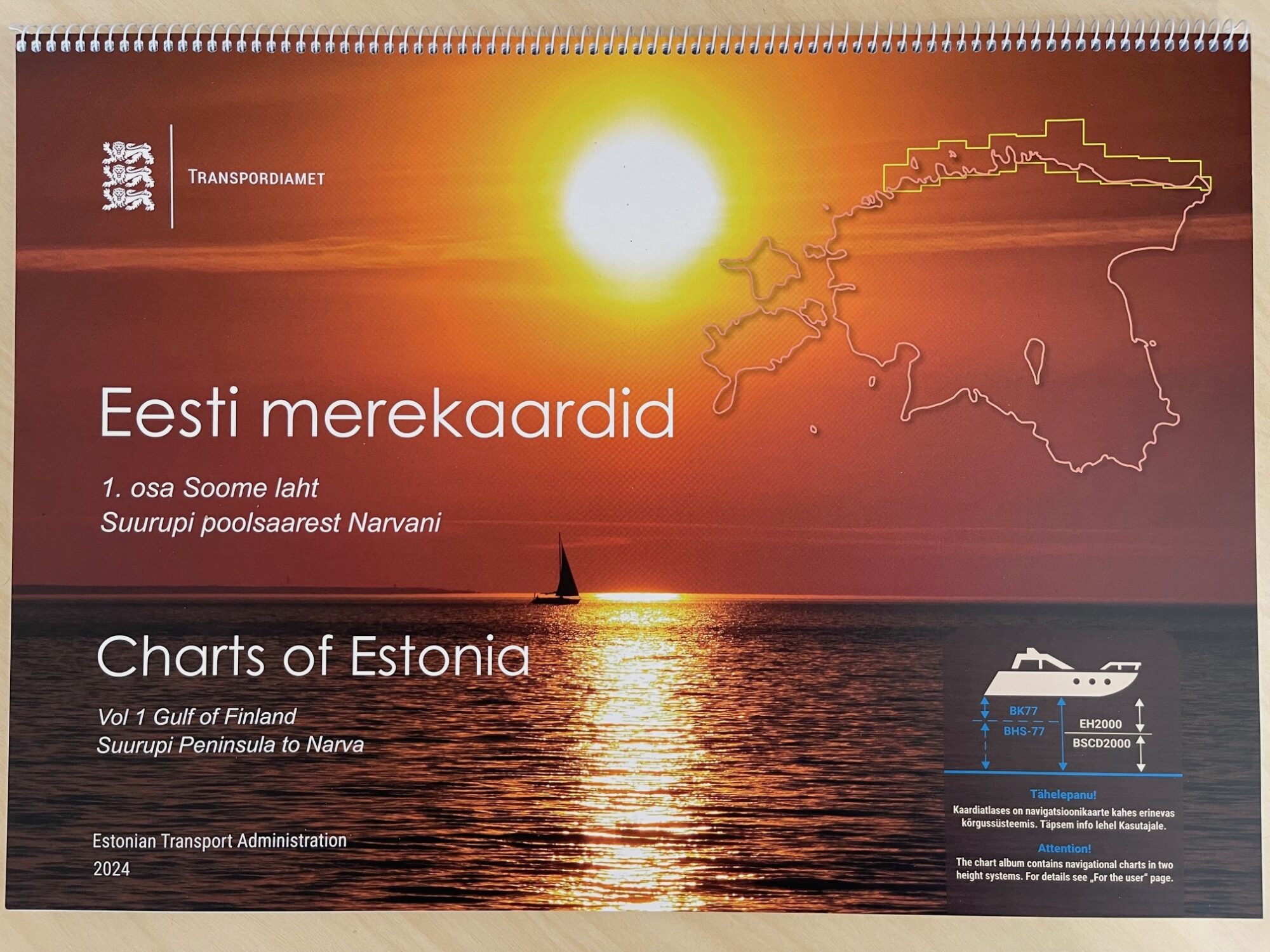 Estland Båtsportkort vol 1 Gulf of Finland to Narva