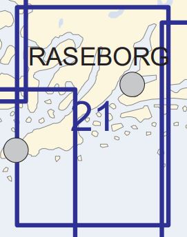 SF 21 Sjökort Finland Hanko, Hangö - Jussarö