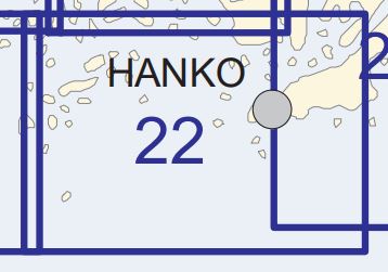 SF 22 Sjökort Finland Högsåra - Hanko, Hangö