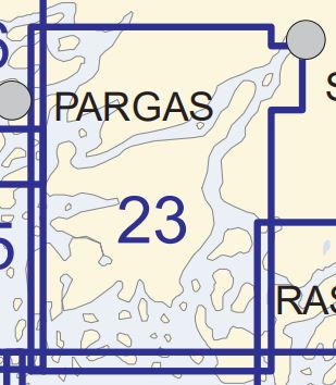 SF 23 Sjökort Finland Kemiö - Kimito