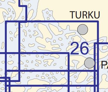 SF 26 Sjökort Finland Korppoo - Turku, Korpo - Åbo