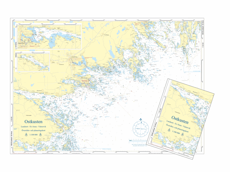 Ostkusten Översiktskort Hydrographica
