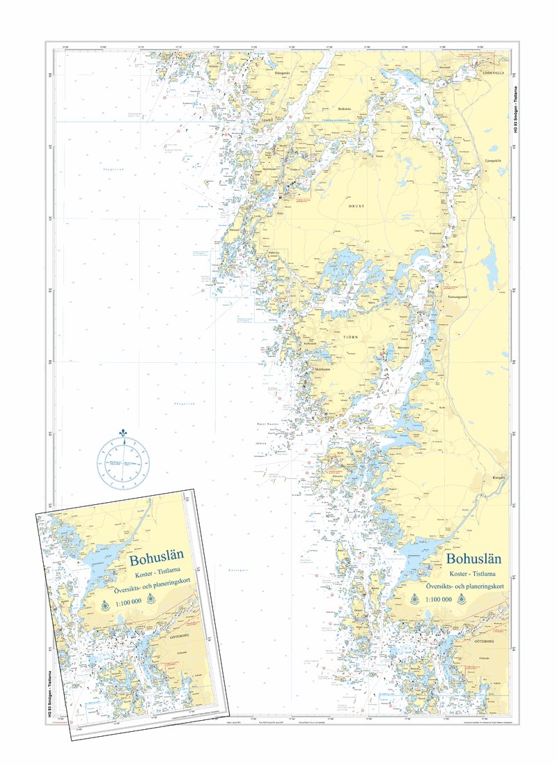 Bohuslän Översiktskort Hydrographica