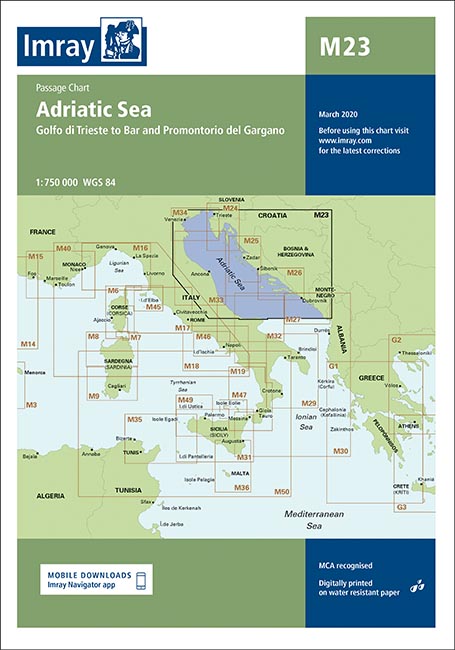 M23 Adriatic Sea Passage Chart