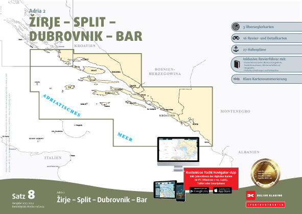 Adriatic Sea 2 Båtsportkort Satz 8